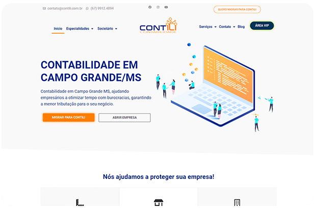 Site Contábil - Livi Digital Agência de Marketing Contábil